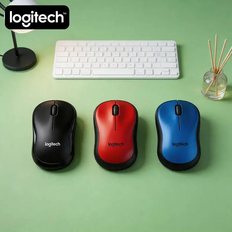 Logitech M220 Silent Mouse 2.4GHz USB Connection 10m Distance Compact Portable Home Office Travel Trip Convenience Accessory