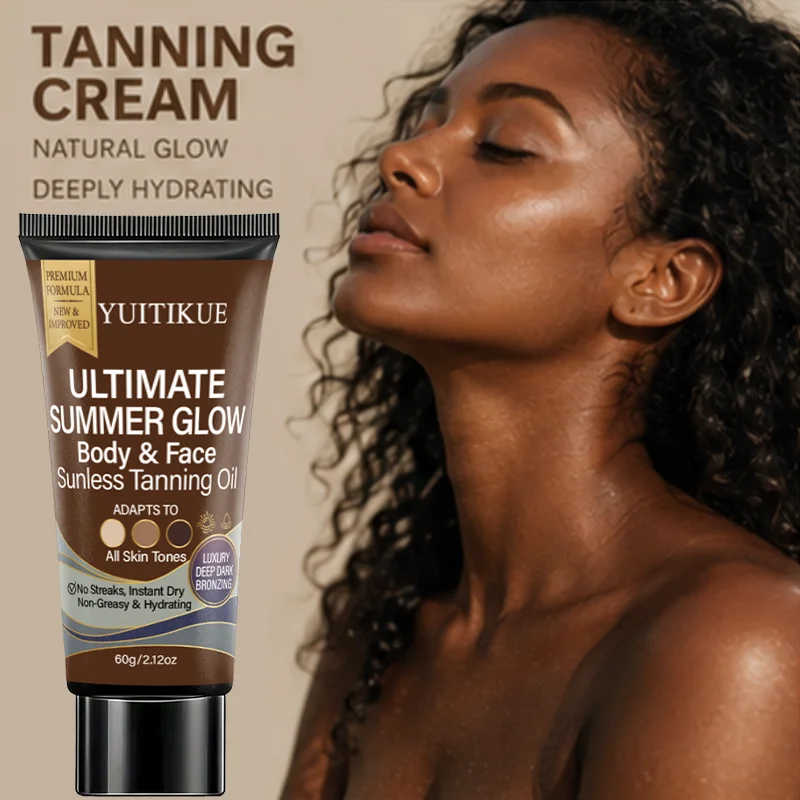YUITIKUE 60g Sunless Tanning Oil, Ultimate Summer Glow for Body & Face, All Skin Tones, Instant Dry, Non-Greasy & Hydrating - view 6