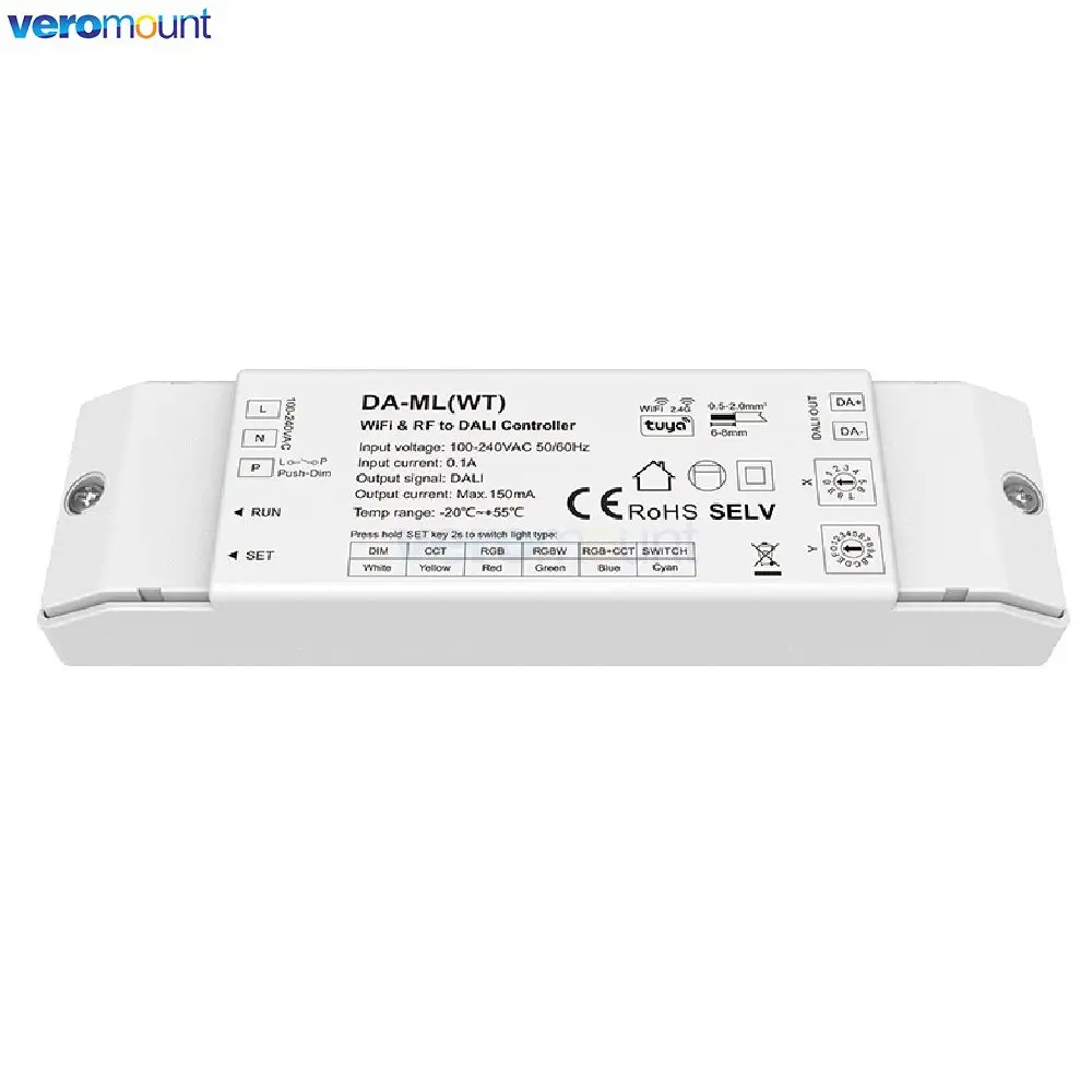 Skydance WiFi ZigBee 2.4G RF DALI Dimmer Tuya Smart APP Controllo cloud DA-ML DA-ML(WT) DA-ML(WZ) per striscia LED RGB/RGBW/CCT