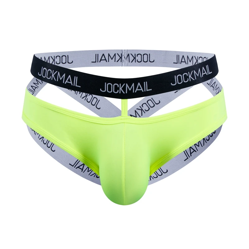 JOCKMAIL Men Sexy G String Thong Erotic Jockstrap Bondage Gay Underwear Penis Pouch Harness Lingerie Hollow Sissy Underpants Hot