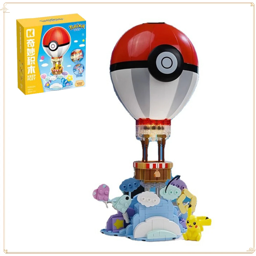 

Keeppley Pok É Mon Series Pikachu Hot Air Balloon Puzzle Assembly Building Block Model Toy Decorative Ornaments Birthday Gift