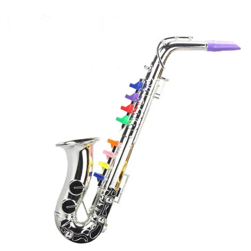 

Silver Gold Kids Saxophone Toy Simulated Musical Four-tone Children Toy 0et Early Learning Teaching Aids