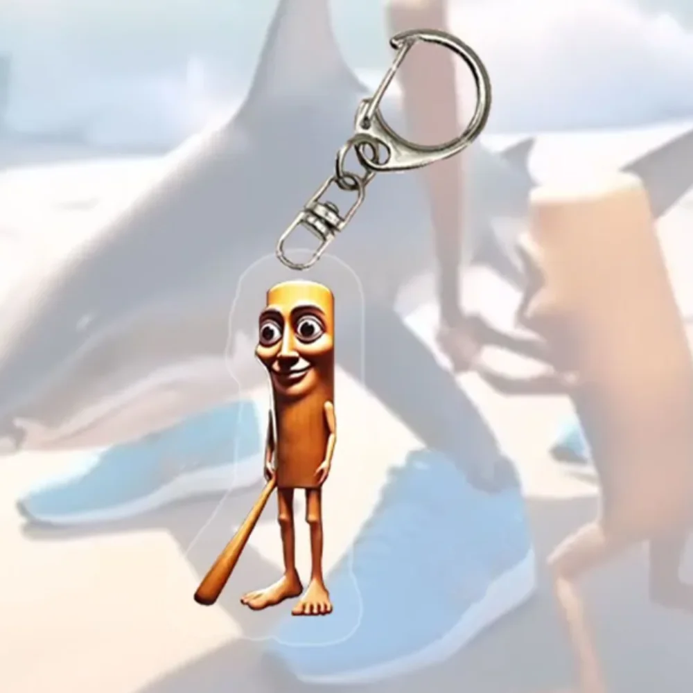 Tralalero Tralala Brainrot Tung Tung Sahur Keychain Acrylic Trulimero Trulicina TungTungTungSahur Keyring Boneca Ambalam Funny