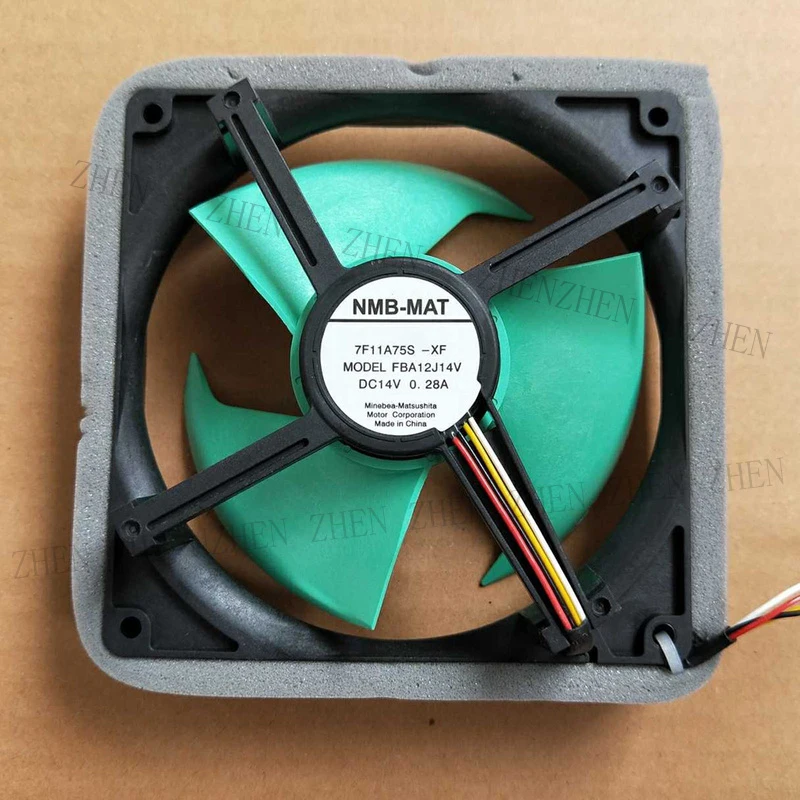 S New for NMB FBA12J14V DC14V 0.28A 4-Wire Cooling Fan#QW