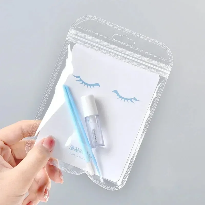 Ensemble imperméable pour cils, Mascara Transparent, colle pour Extensions de cils, Mascare pointu, Gel coiffant imperméable, Manga