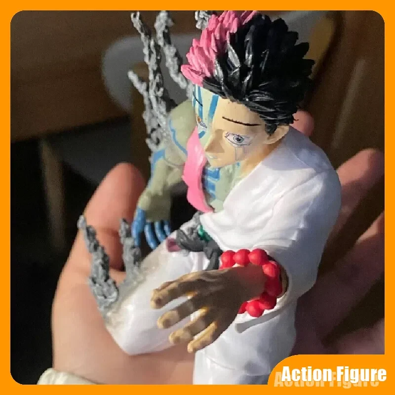 17cm In Stock Demon Slayer Akaza Hakuji Anime Figure Model Doll Action Figurine PVC Decoration Peripheral Desktop Ornament Toy