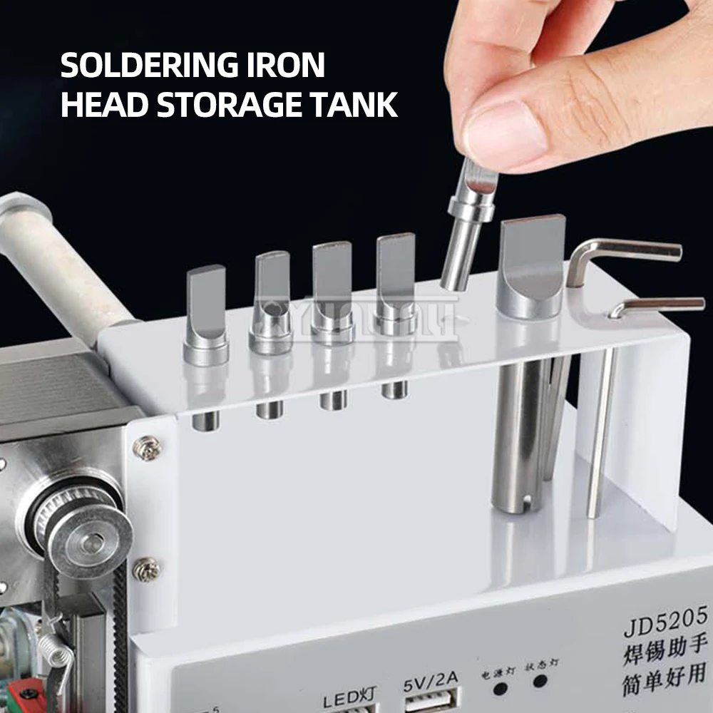 Semi-automatic soldering machine foot-operated soldering station electric iron circuit board USB plug soldering machine solder
