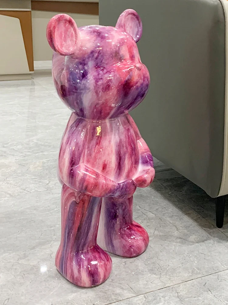 Nordic Home Decor Cartoon Bear Statue LivingRoom Decoration Large Resin Bear Figurine Creative Home Decor Accessories Tissue Box