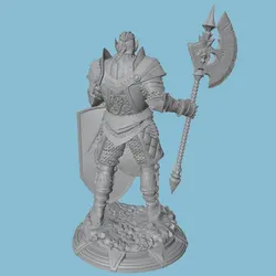 Figura Guerrero Caballero en resina 75mm sin pintar para wargames