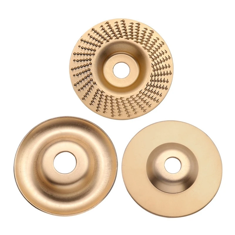 

3Pcs 22mm Bore Wood Grinding Polishing Wheel Rotary Disc Abrasive Disc Tools Sanding Wood Carving Tool for Angle Grinder