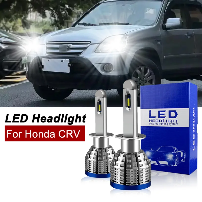 

2 шт. для Honda CR-V 2005 2006 CRV H1 Led Canbus автомобильные фары дальнего ближнего света лампы h1 супер яркая лампа белая 30000LM