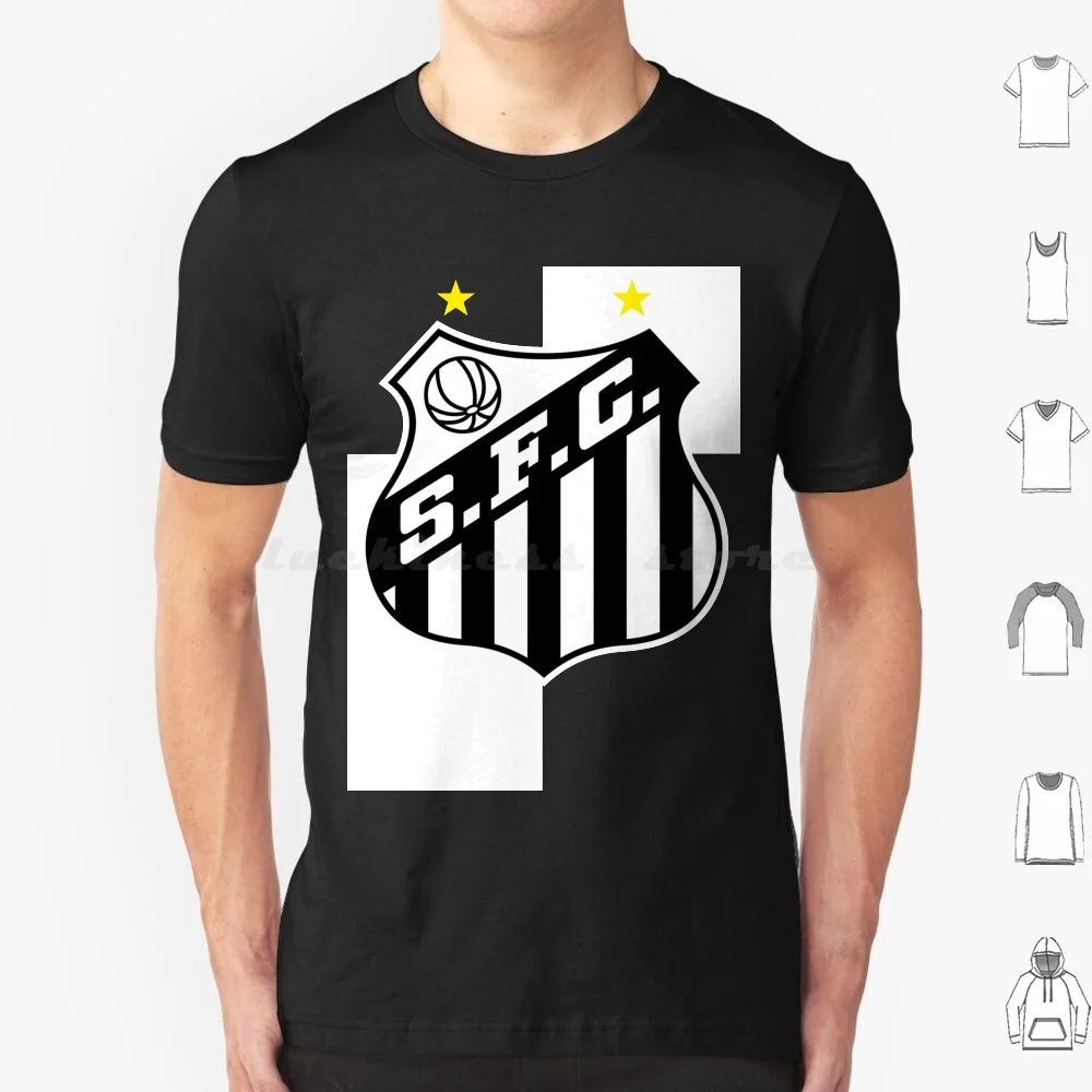 Only For My City , My Colours From Santos , Brazil T Shirt Big Size 100% Cotton Brazil Visit Santos Santos Fans Santos