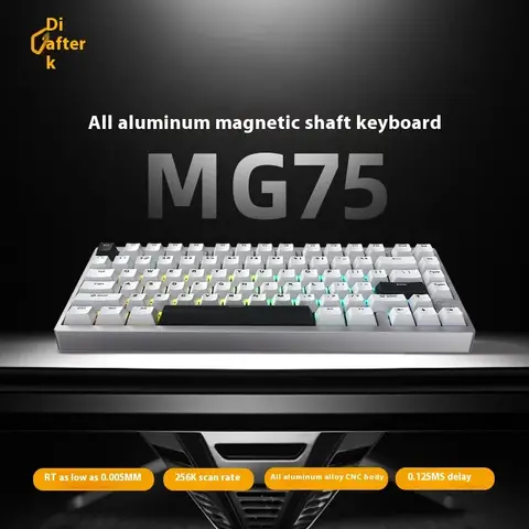 IROK MG75 PRO Mekaniskt Tangentbord Magnetisk Switch Aluminium RGB Hot Swap RT0.005 Snabb Demontering Struktur Anpassade PC Gåvor 8 best sales aluminiumhölje till tangentbordet - №7