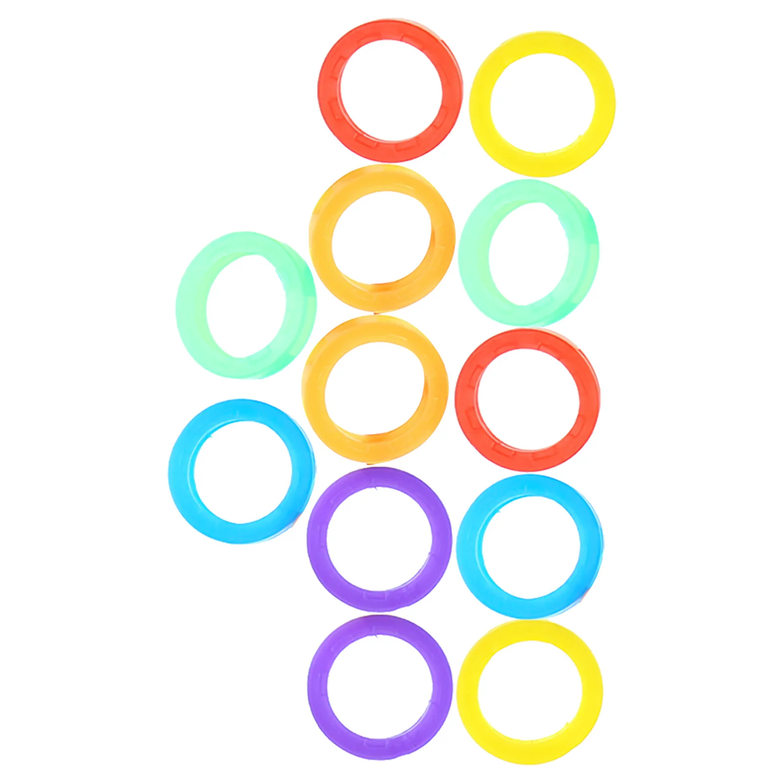 

12 шт. силиконовые чехлы, эластичные колпачки, пылезащитные водонепроницаемые защитные кольца для ключей, кольца с цветовым кодированием для идентификации ключей, праздничной вечеринки