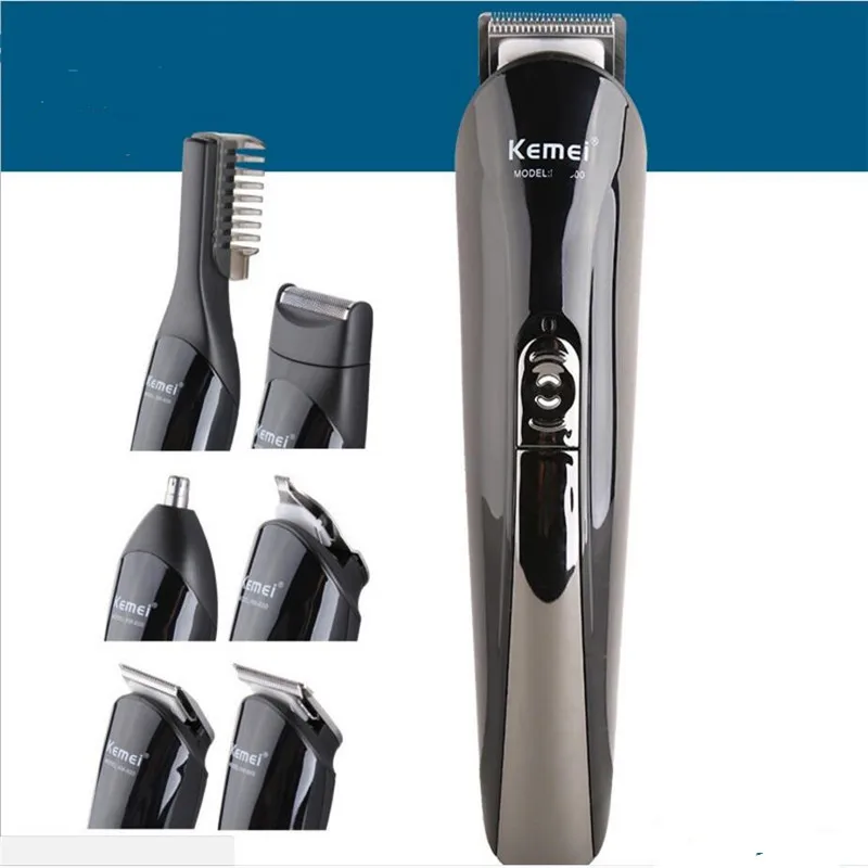 Electric Hair Trimmer For Men Beard Shaver Facial Hair Clipper All In One Man Grooming Kit Head Nose Sideburns Haircut Machine