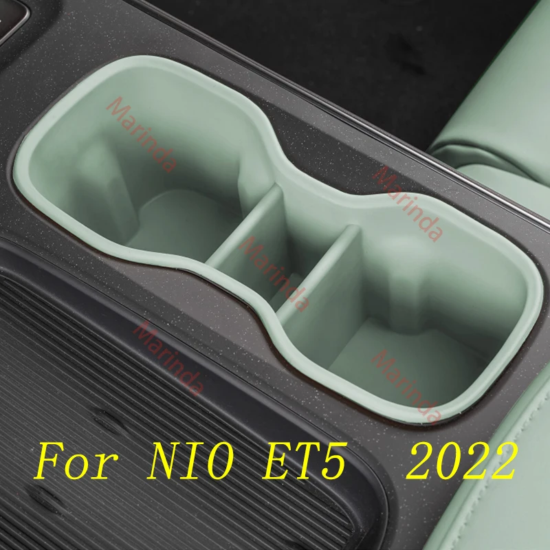 

For NIO ET5 2023 Car Central Console Pat Mat Cup Frame Non-slip Silicone Pad Protective Mat Interior Mouldings Accessories