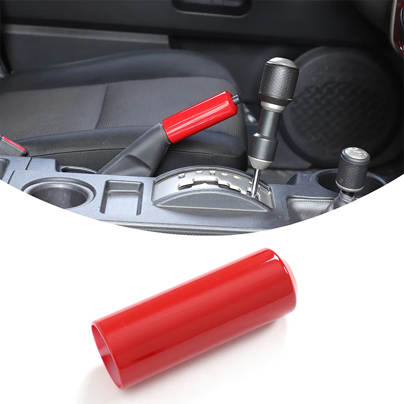 

For Toyota FJ Cruiser 2007-2021 ABS black car central control handbrake lever cover sticker car protection accessories