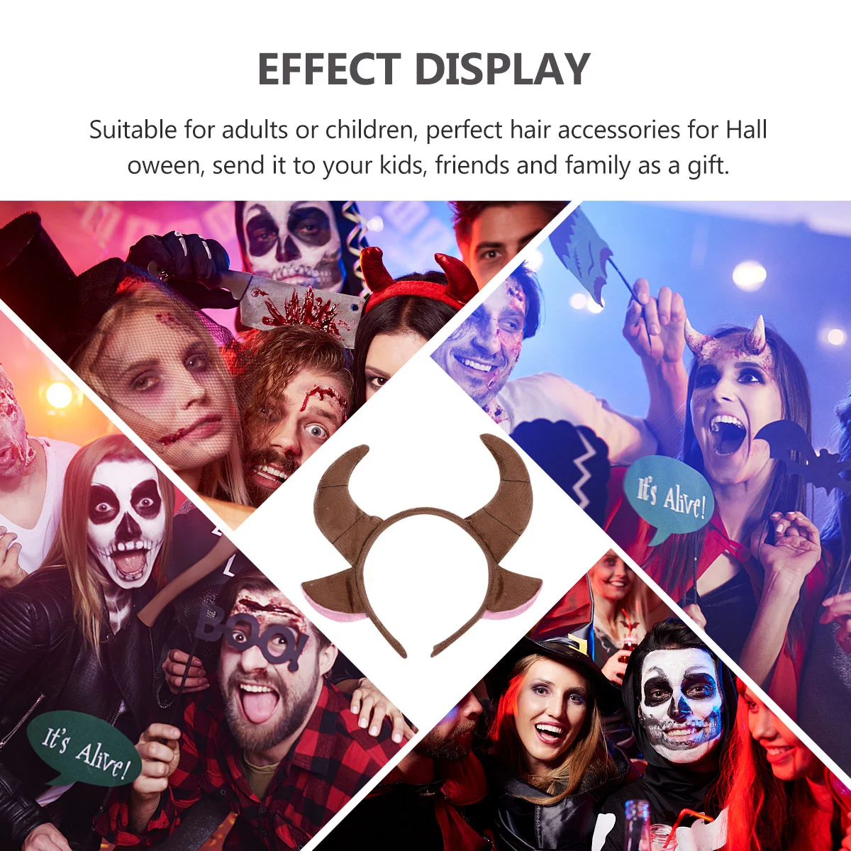 2 pezzi orecchie di mucca fascia per animali bambino roba natalizia panno di capra corno copricapo costume