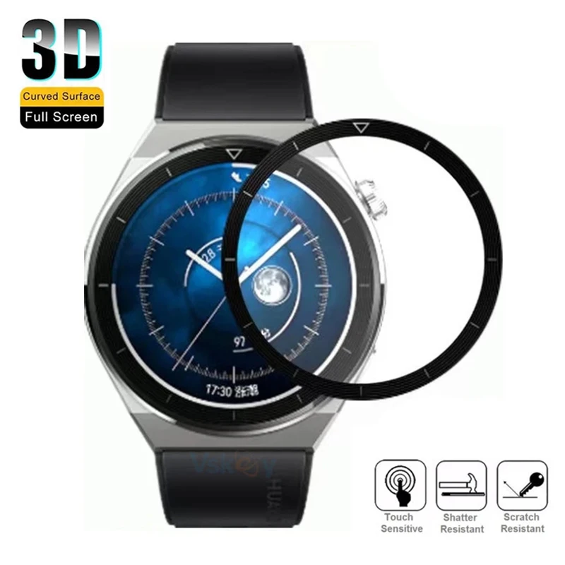 3D Curved Protective Film For Huawei Watch GT 3/2 42mm 46mm GT3 Pro Full Screen Protector (Not Glass)