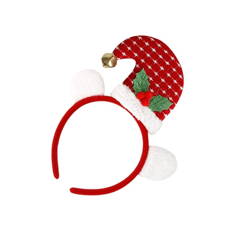 Christmas Decorative Headband Festival Party Reindeer/Santa Hat Headdress Festival Headhoop Party  Costume Accessory