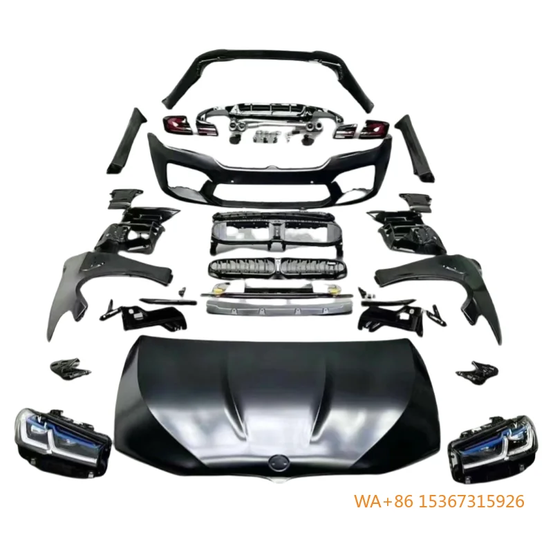 

for 520 525 528 535 Body Kit For 5 Series F10 F18 Upgrade G30 G38 New Front and Rear Enveloping Bumper