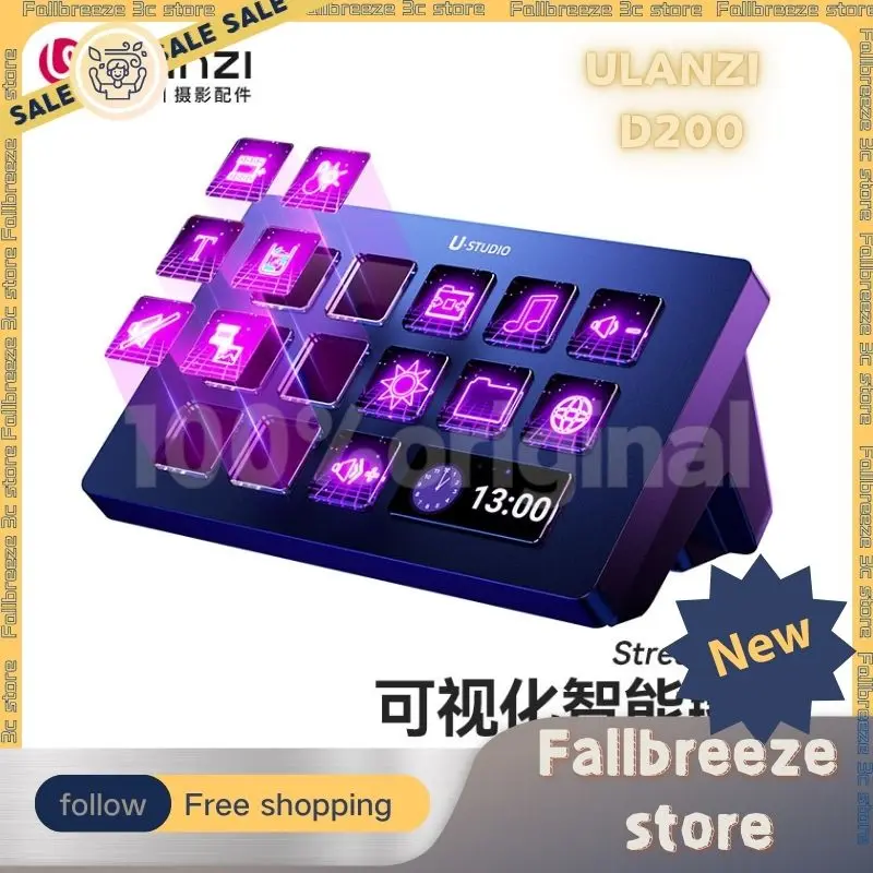 Ulanzi D200 Stream Deck Production Console Studio Controller For Gaming/Livestreaming/Content Creation Youtube Tiktok Custom