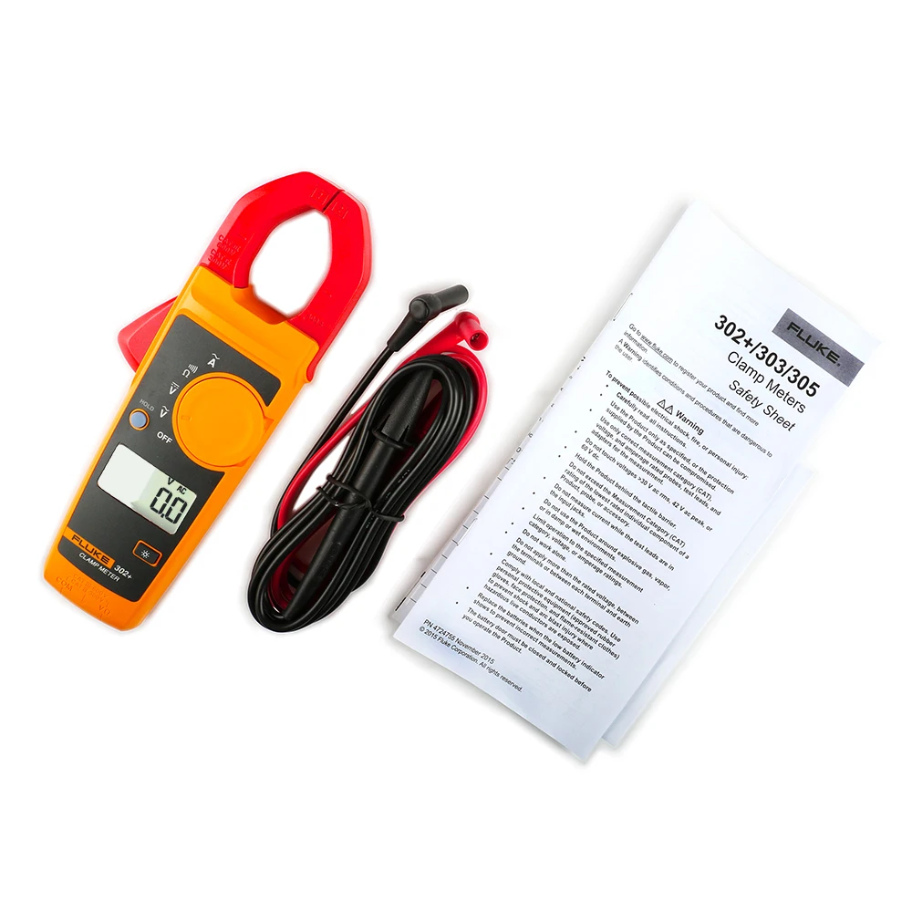 فلوك 302+ المشبك متر التيار المتناوب 400A مقياس رقمي متعدد #1