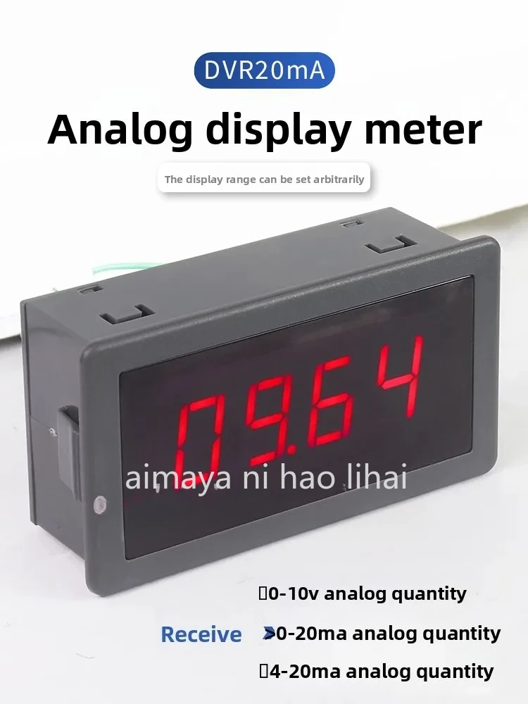 0-10V Voltage 4-20mA Current 0-20mA Analog Input Display Meter Digital Display Meter Head