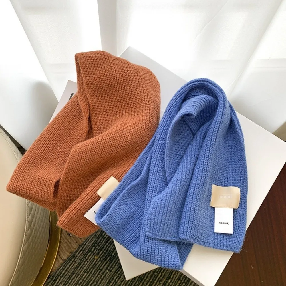New Windproof Neck Warmer Warm Versatile Neckerchief Solid Color Coldproof Shawl Autumn and Winter
