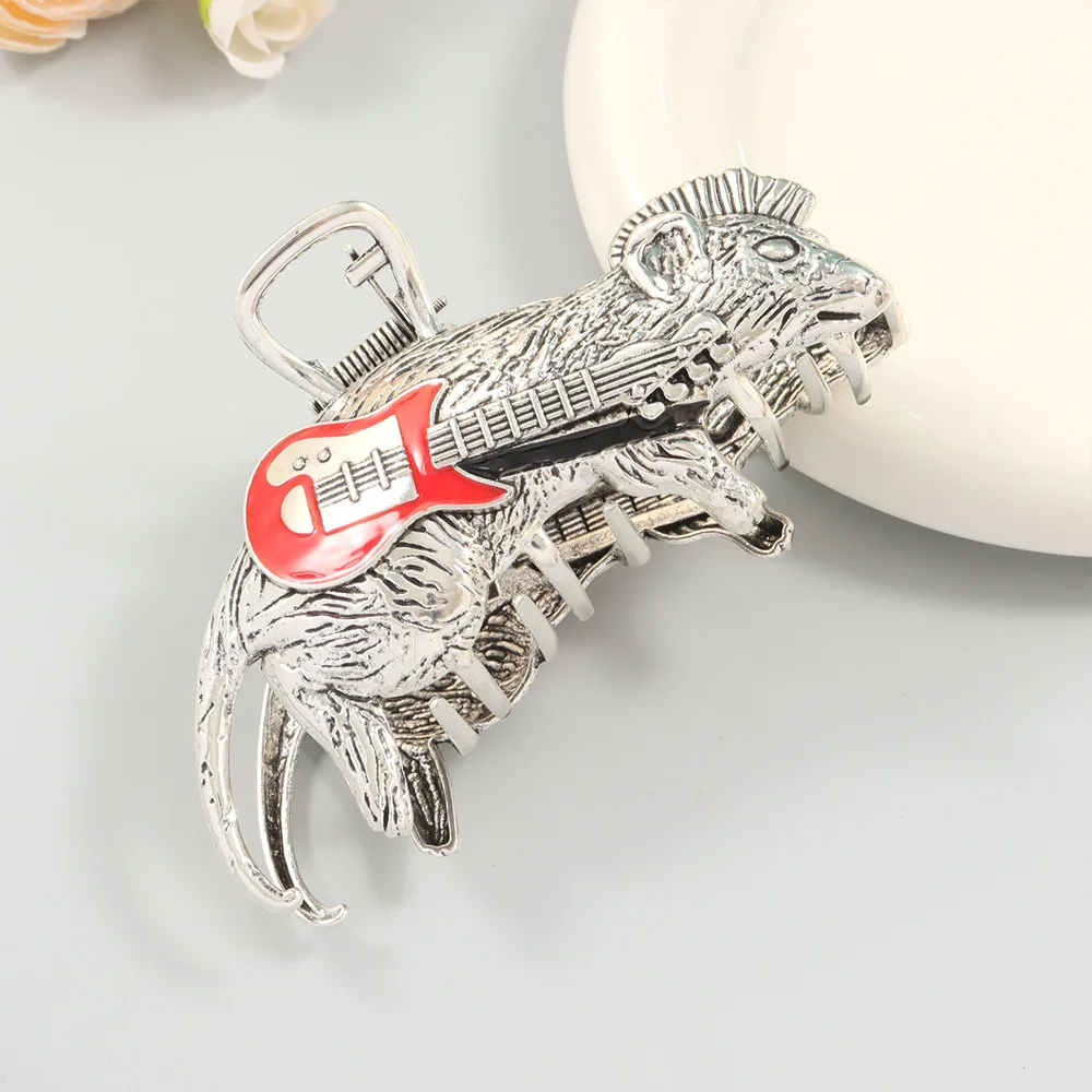 

YWYHJ Rock Star Mouse коготь для волос креативный Mohican дизайн заколки для волос из сплава аксессуары для волос для женщин и девочек