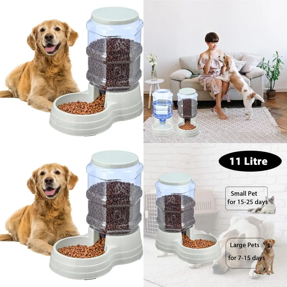 

11L Large Breed Dog Food Dispenser - Automatic Feeder for Big Dogs