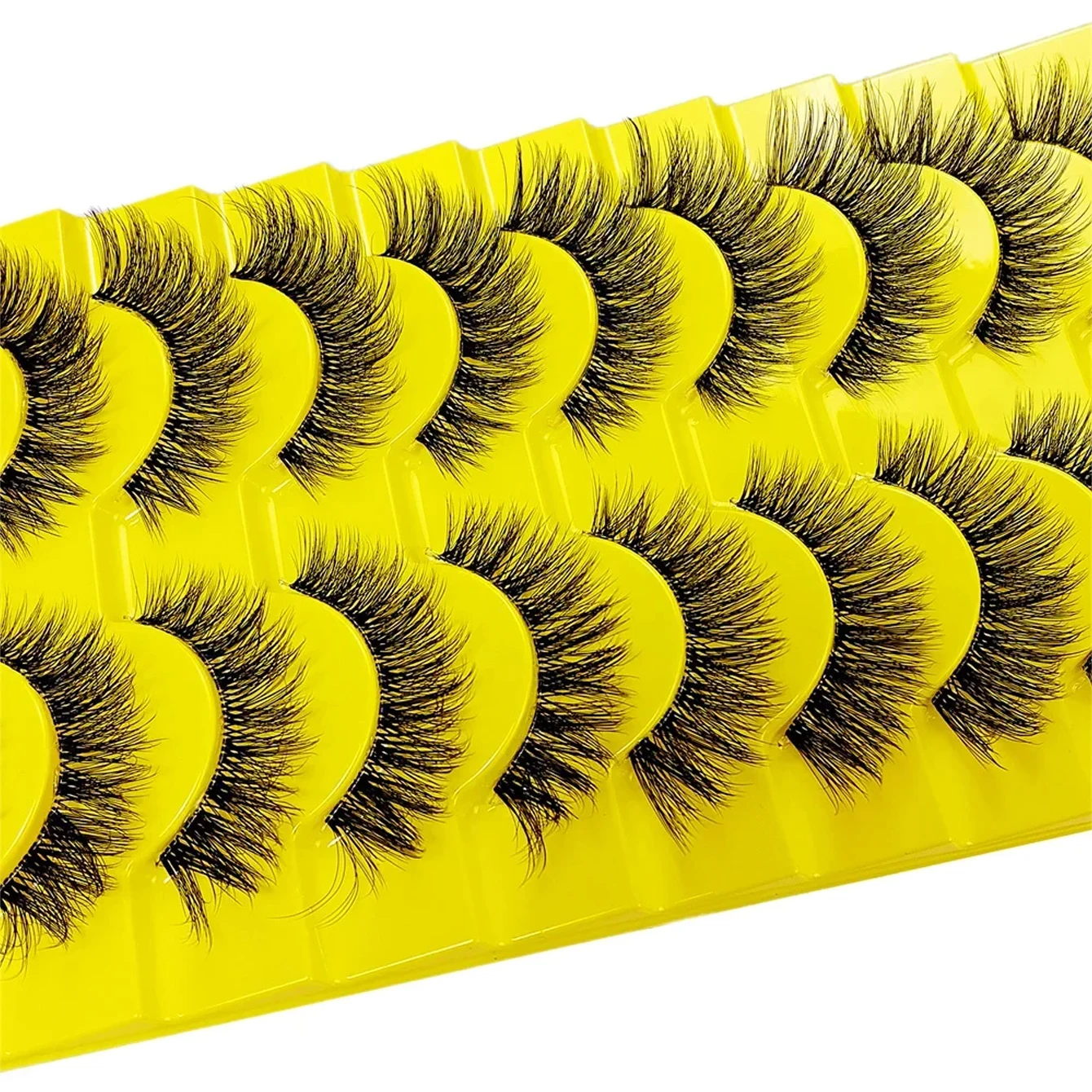 10 pairs of simple, natural, transparent, fluffy false eyelashes, becoming the most beautiful person in the room