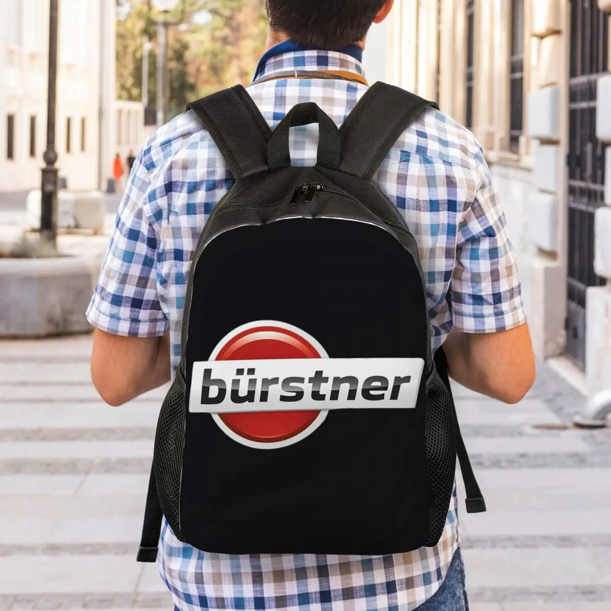 

Burstner Caravan Student Backpack School Bag Hiking Travel Daypack for Boys Girls Fashion Bookbag Shoulder Bags