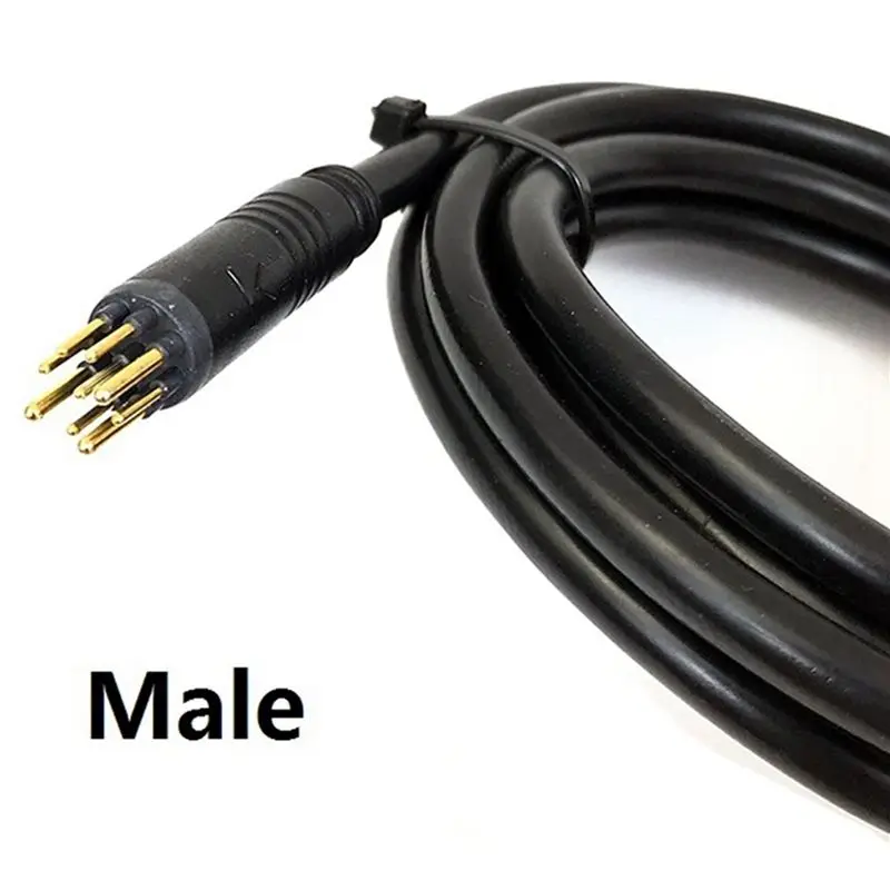 B48B-10Pcs 60Cm E-Bike 9Pin Motor Convert Extension Cable Cord Waterproof Connector For Bafang Front Rear Wheel Hub Motors