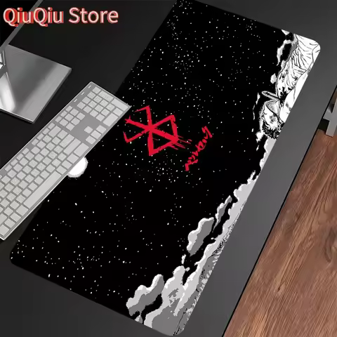 Mouse Pad Gaming Accessories Varmilo Keyboard Computer Mousepad Berserk Guts Anime Dywan Gamer 900X400mm XXL Lockedge Desk Mat