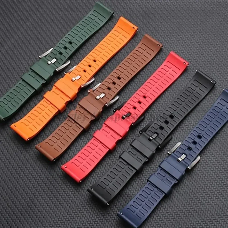 Silicone Watch Band for Seiko Watrproof Sport Rubber Straps for Rolex Water Ghost 18mm 19mm 20mm 21mm 22mm 24mm Universal Belt image 3