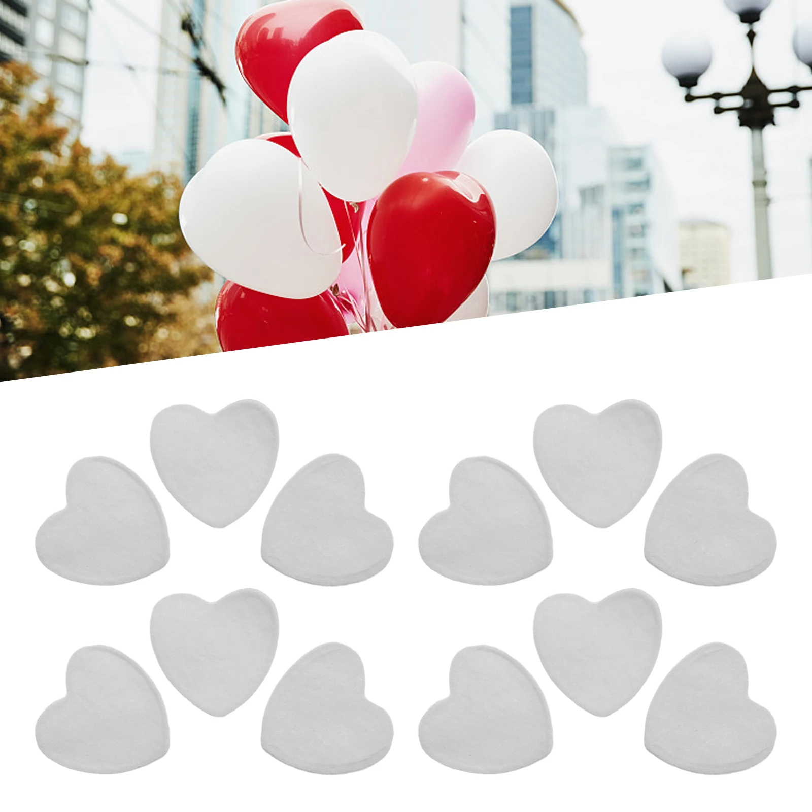 10000pcs Tissue Paper Biodegradable White Heart Confetti Birthday Party Wedding Party Supplies DIY Celebration Paper Confetti