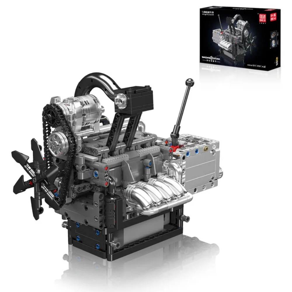 

Mould King 10212 Rotary Engine Building Set Technocal Bricks MOC Machine Small Particle Part Creative Educational Toy Gifts