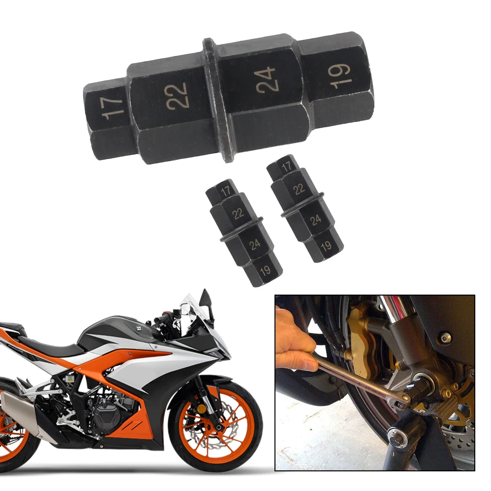 17 19 22 24mm Moto Asse Esagonale Strumento Durevole 3/8 pollici Multifunzione Multiuso Antiruggine Versatile Professionale 4-in-1