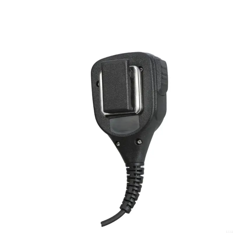 

LXAA Two Way Radio Speaker Microphone with Back Clip 3.5mm Port Replacement Talkies Speaker Mic for IC-F1000 IC-F2000