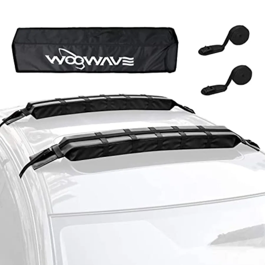 

Kayak Roof Rack Pads Universal Car Roof Rack Soft Premium Surf Crossbars Cross Bars for Surfboard SUP Paddleboard with 2 Waterp