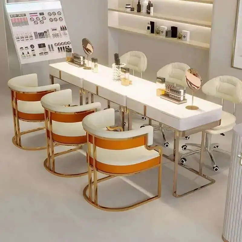 

Backrest Luxury Pedicure Nail Armchair Chairs Wheels Shop Swivel Shop Barber Chair Hairdresser Stoel Hair Salon Furniture AA