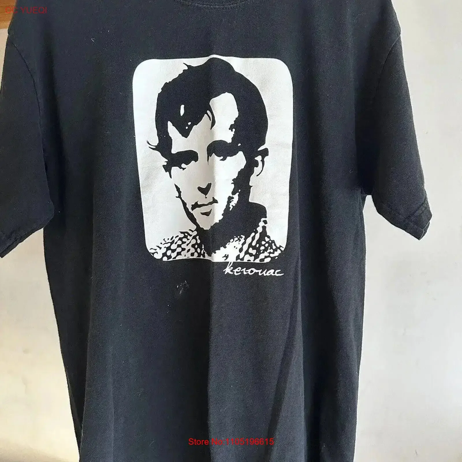

Vintage Jack Kerouac T Shirt Men s Medium vintage Washed Top For Everyday Wear graphic streetwear Slightly Versatile Unisex
