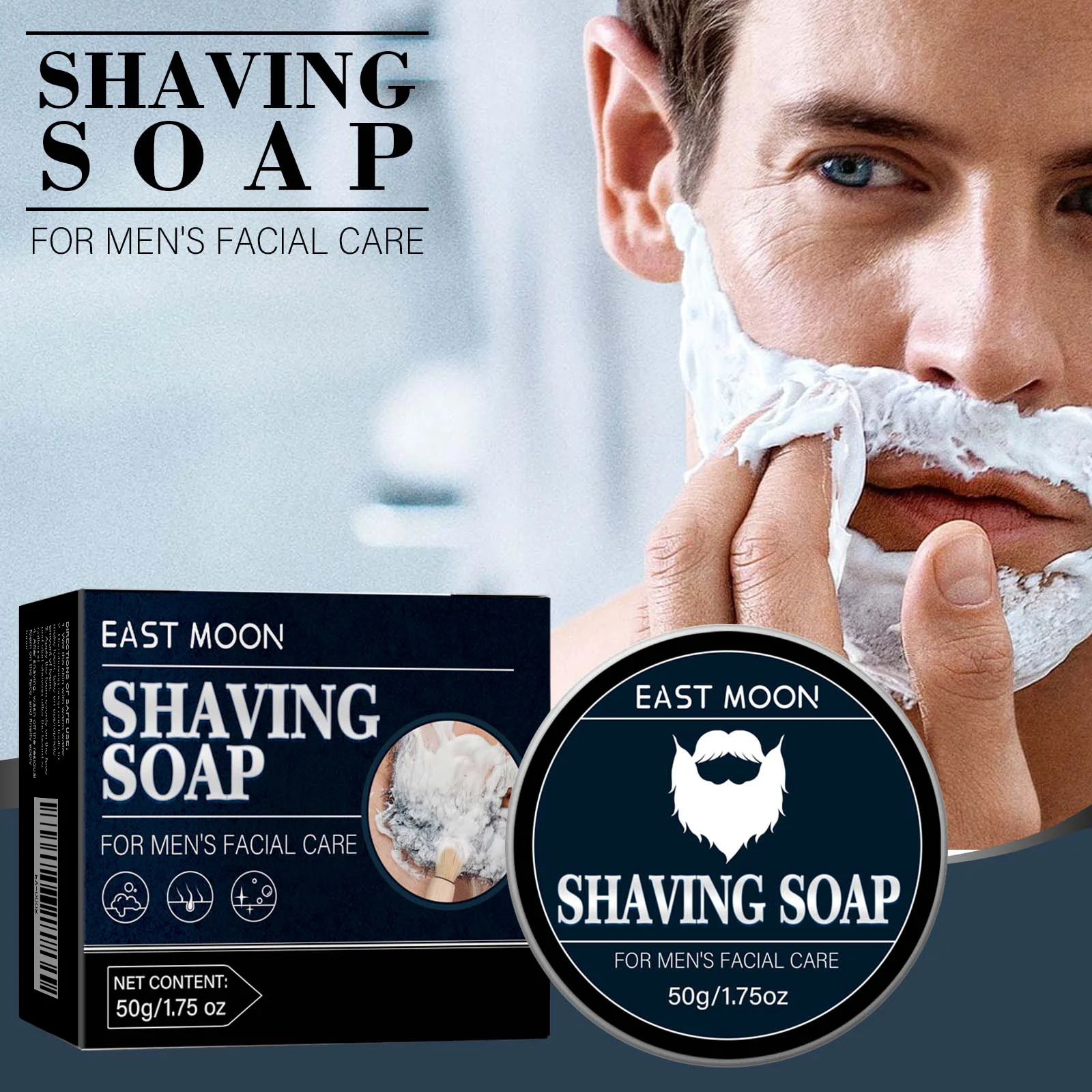 Men Shaving Soap Rich Creamy Lather Gently Cares For Men s Facial Skin Shaving Soap Specially Designed For Beard Trimming