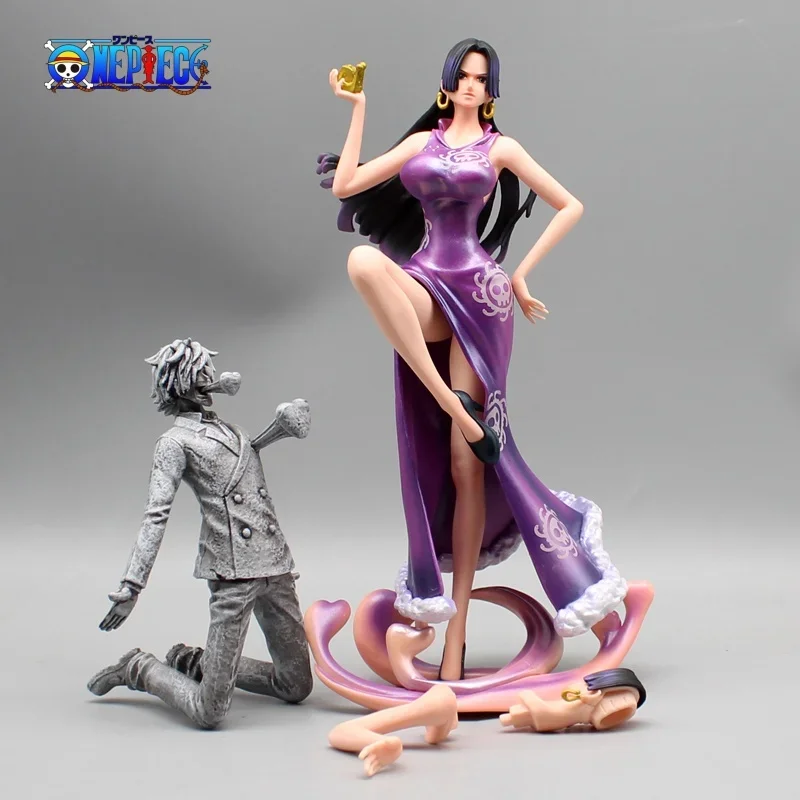 2024 One Piece Figure Boa Hancock Anime Action Figurine Figurki Hancock Sanji Models Gk Statue Collectible Dolls Toys Doll Gifts