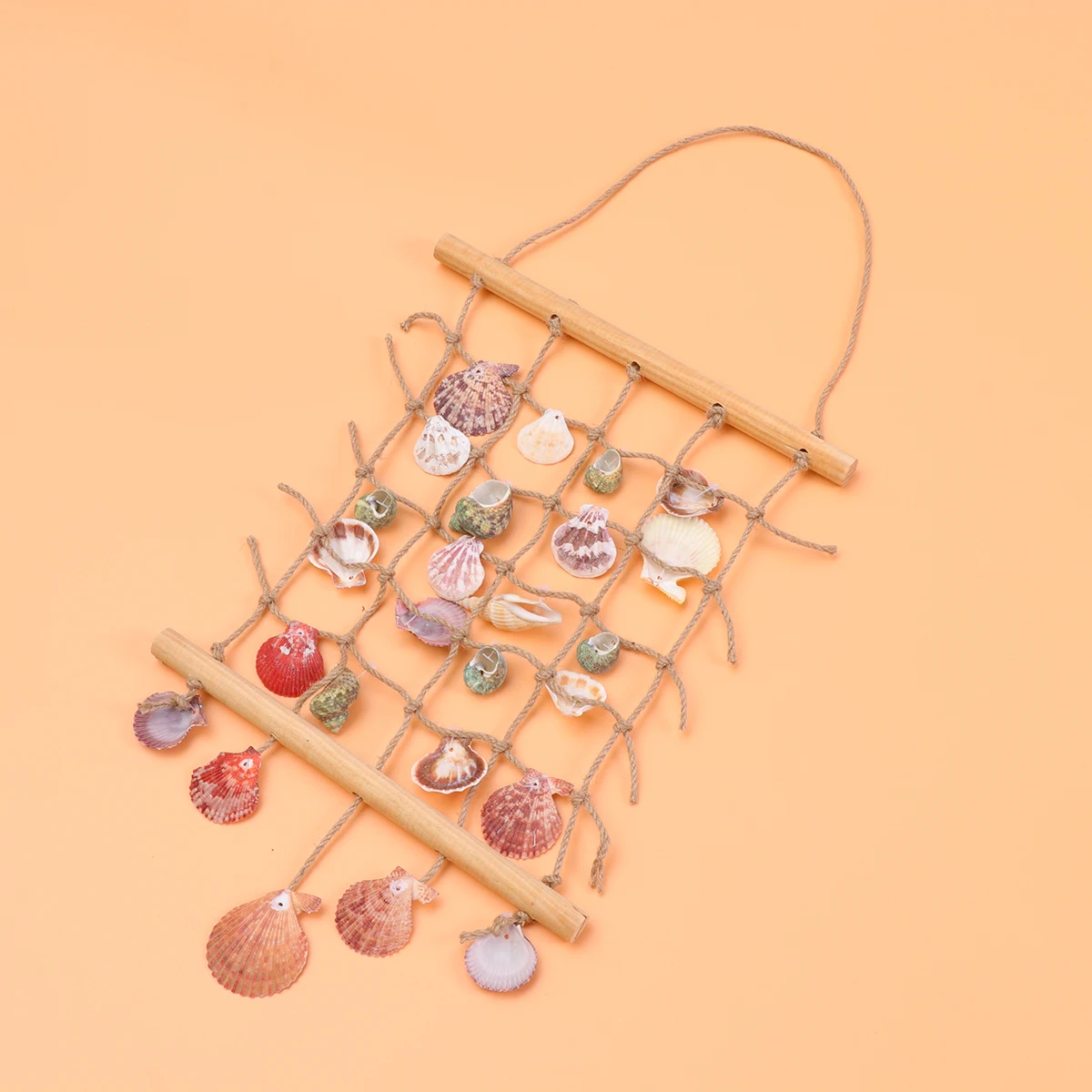 

Mediterranean Shell Hanging Ornaments Reusable Wall Curtain Decorative Crafts for Kids Room Nursery Bedroom Medium Size