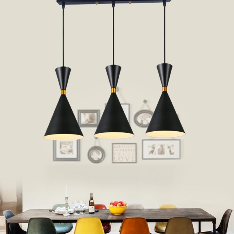 Lampe suspendue en aluminium au design moderne, luminaire décoratif d'intérieur, idéal pour un loft