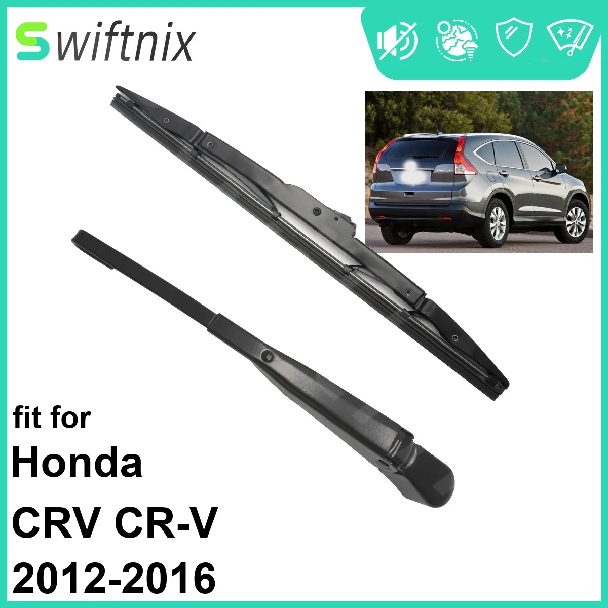 

Car Rear Wiper Blade Arm Set 2PCS for Honda CRV CR-V 2012-2016 Windscreen Tailgate 2012 2013 2014 2015 2016