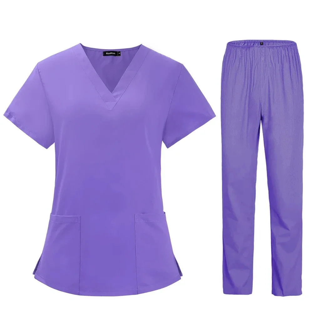 Pet Hospital Medical Work Uniform Set Dental Clinic and Operating Room Stylish Doctors and Nurses in Beauty Salon
