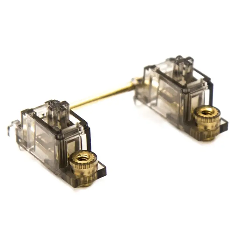 A46M-Transparent Gold Plated Plate Mounted Stabilizer For Custom Mechanical Keyboard Plate